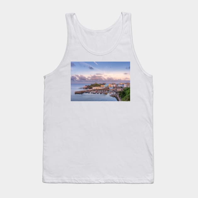 Tenby Harbour Sunset Tank Top by RJDowns